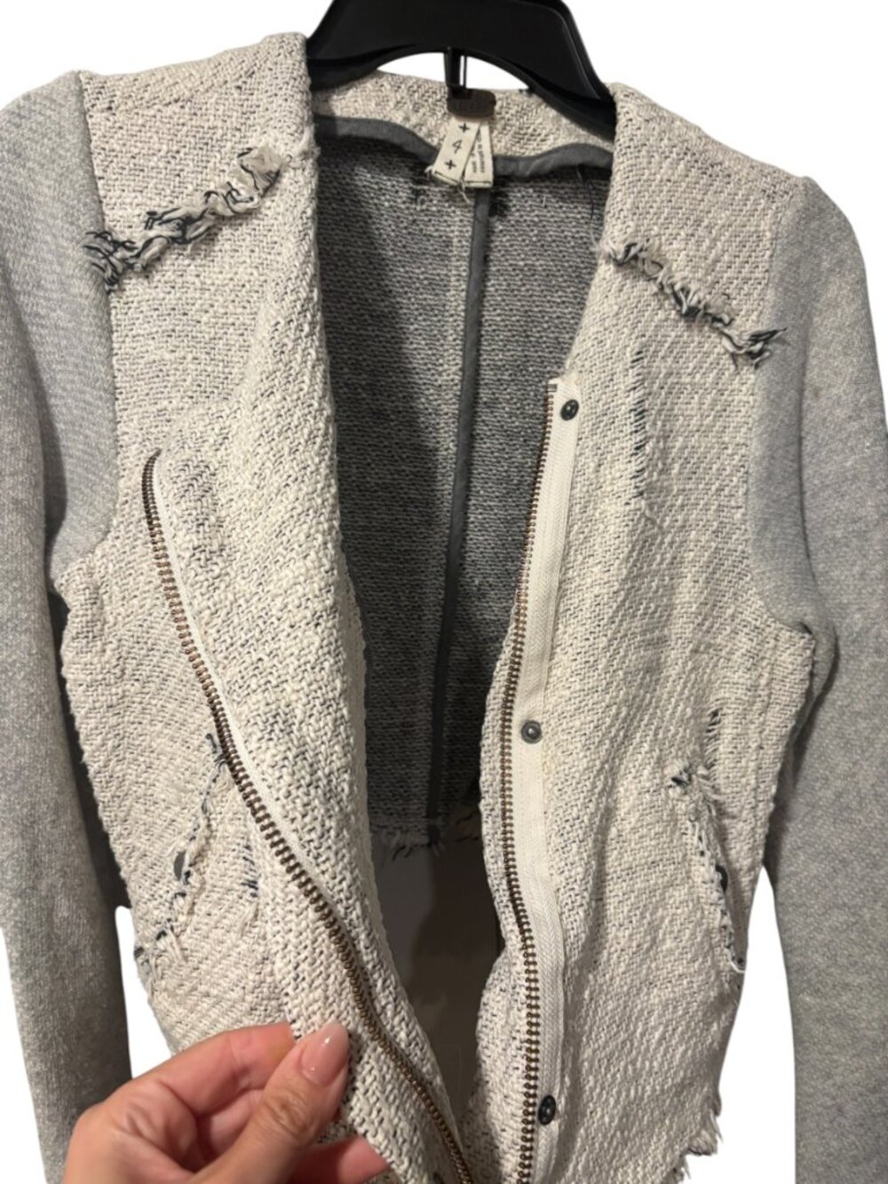 Free People Tweed Moto Jacket - Picture 9 of 9